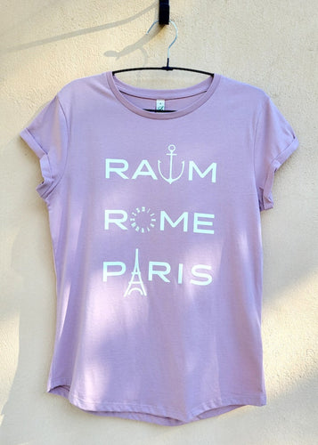 T-paita naiset, rullattu hiha